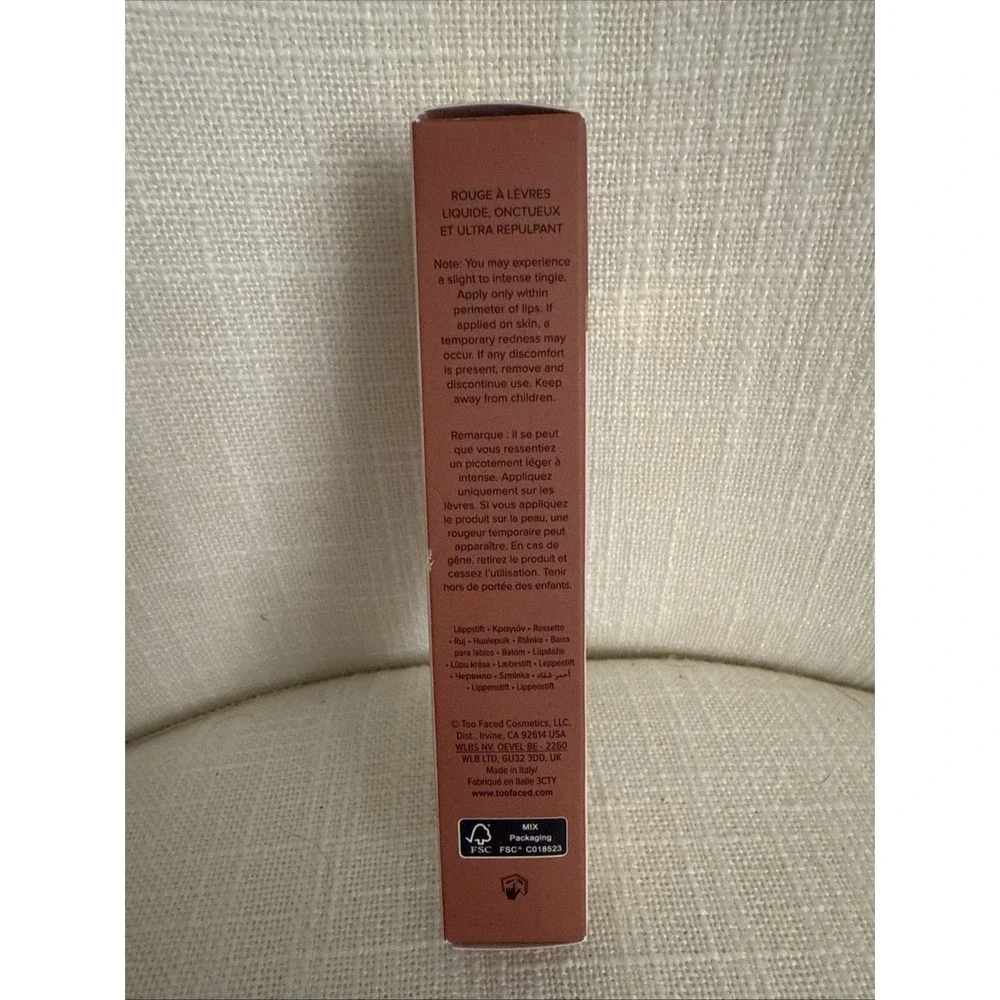 Too Faced Lip Injection Liquid Lipstick Power Plumping ~ SIZE QUEEN ~ 0.10oz/3ml